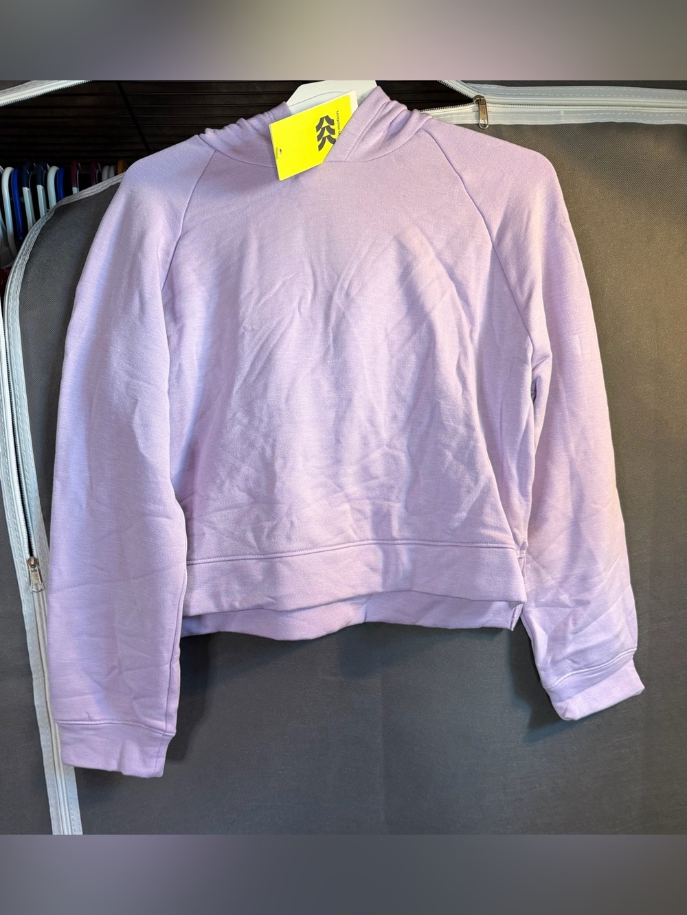 Girl’s All in Motion Lavender Pullover Hoodie Size Large
